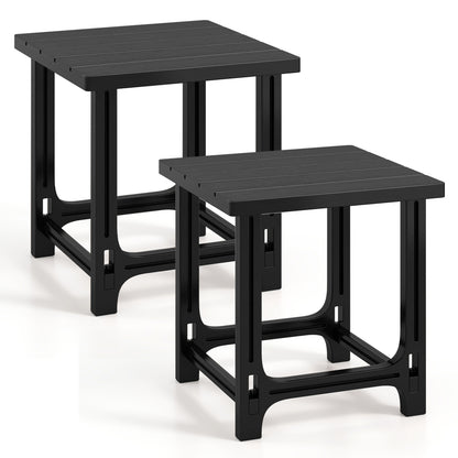 Adirondack Side Table 18" Outdoor HDPE Slatted