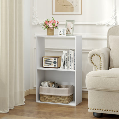 3-Tier Bookshelf with Open Storage - Set of 2