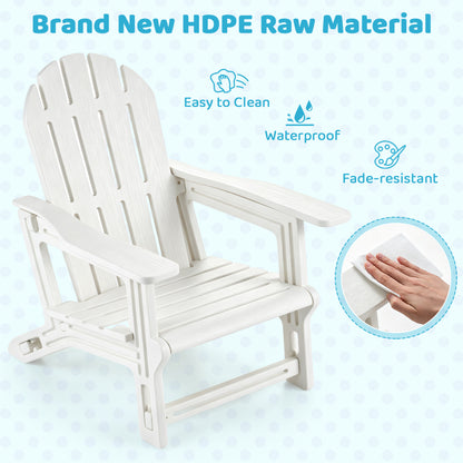 Kids Adirondack Chairs Set of 2 - All-Weather HDPE Outdoor
