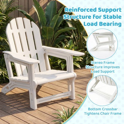 Kids Adirondack Chairs Set of 2 - All-Weather HDPE Outdoor