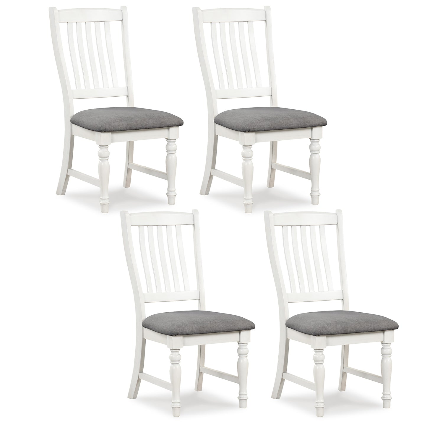 Set of 2 Dining Chairs Kitchen Side Chair with Solid Wood Legs