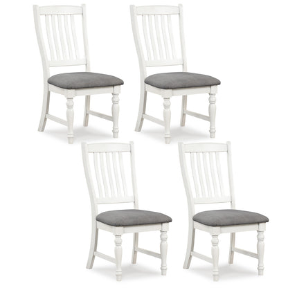 Set of 2 Dining Chairs Kitchen Side Chair with Solid Wood Legs