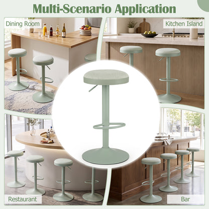 Adjustable Bar Stools Set of 2 with Padded Seat