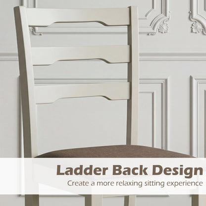 Upholstered Dining Chairs Set of 2 with Wood Frame