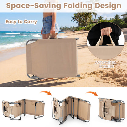 Adjustable Tanning Chaise Lounge Set of 2 with Face Hole