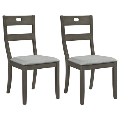 Wooden Dining Chairs Set of 2 with Padded Seats