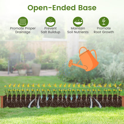 Wooden Raised Garden Bed Set of 2 for Vegetables & Herbs