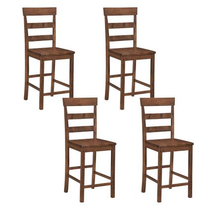 Counter Height Bar Stools Set of 2 - Rubber Wood Frame