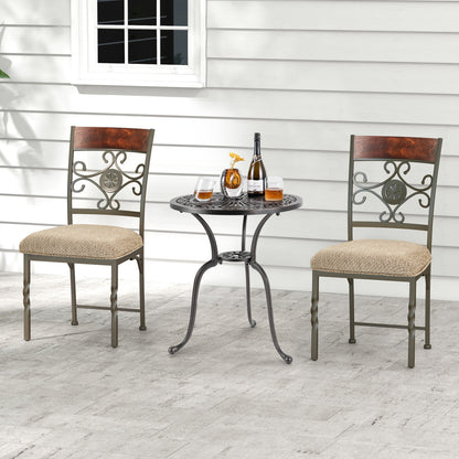 Dining Chairs Set of 4 with Cushioned Seats and High Back