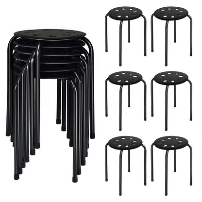 Set of 6 Portable Plastic Stack Stools