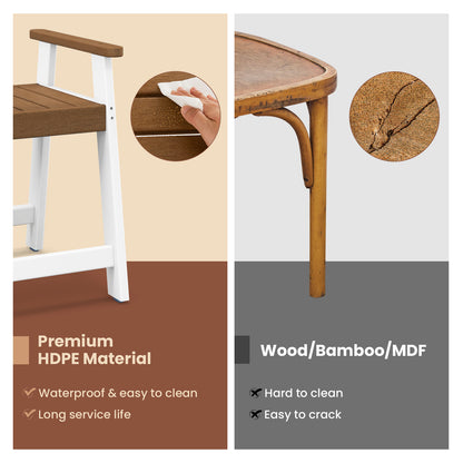 Shower Bench with Arms for Inside Shower Shaving Legs