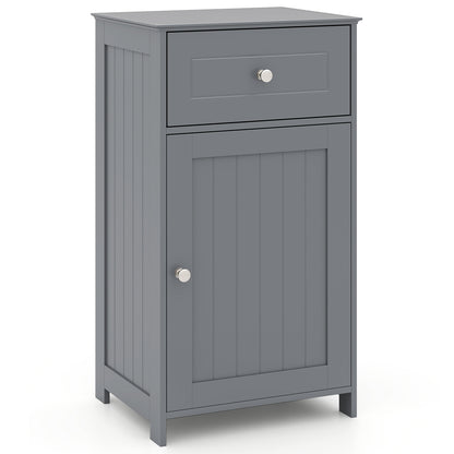 Single Door Bathroom Cabinet with Adjustable Shelf and Drawer