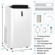14,000 BTU Smart Portable AC – App & WiFi