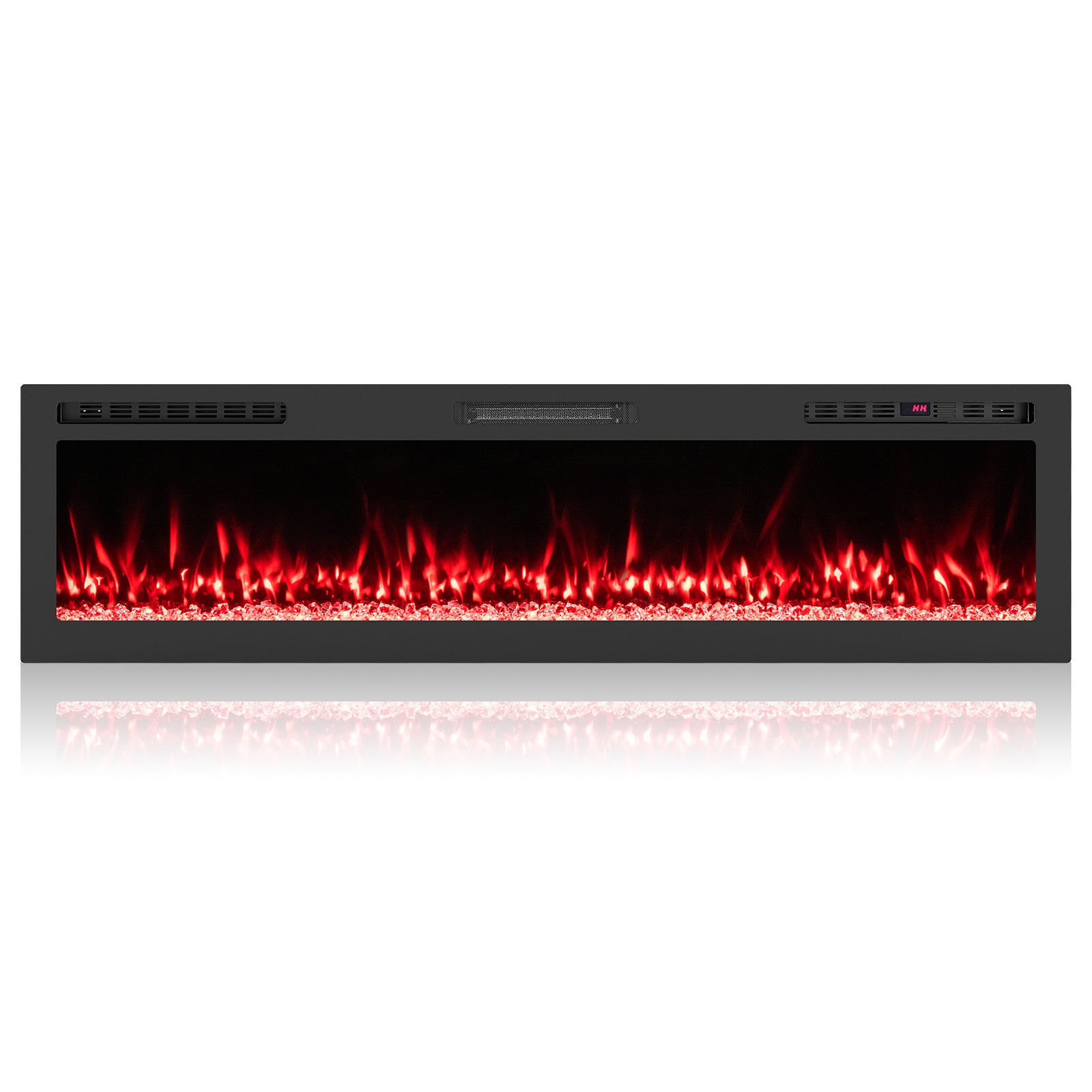 Smart WiFi Electric Fireplace Wall Mounted & Recessed 750W/1500W Heater-68 Inch