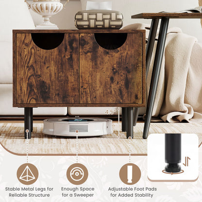 Sofa Side Tables with Metal Legs for Living Room