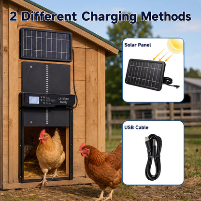 Solar Powered Automatic Chicken Coop Door with Remote Control