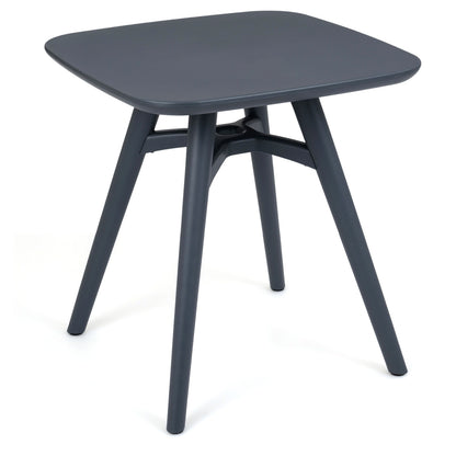 Square Outdoor Dining Table All-Weather Plastic Patio Bistro Table for 4