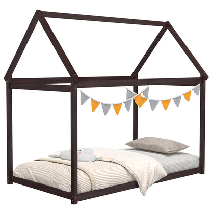 Stable Kids Platform Floor Bed with Roof an