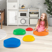 Stepping Stones for Kids 5 PCS Non-Slip Balance Stones with Storage Bag-Multicolor
