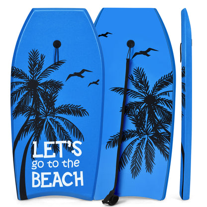Super Lightweight Bodyboard Surfing with Leash EPS Core Boarding-M - S