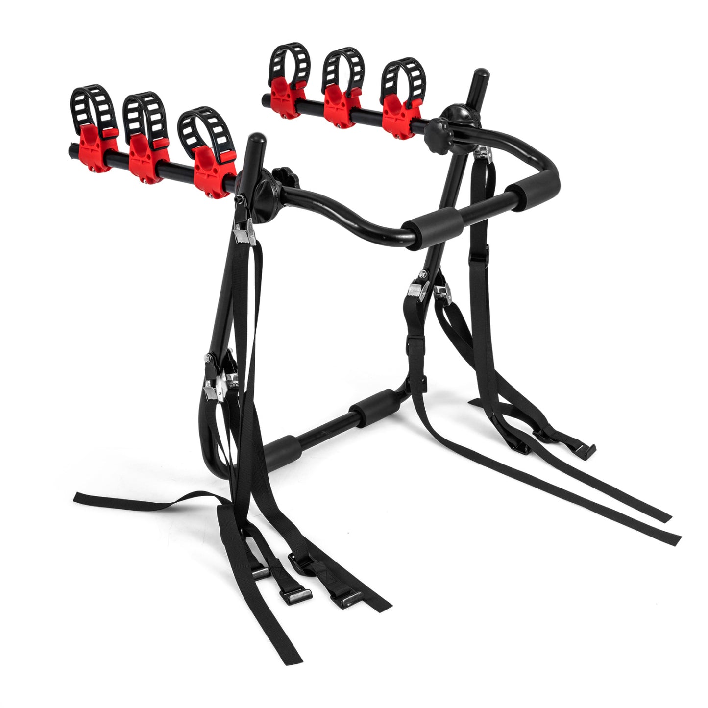 Trunk Mount 3-Bike Rack with Anti-Sway Straps for SUV