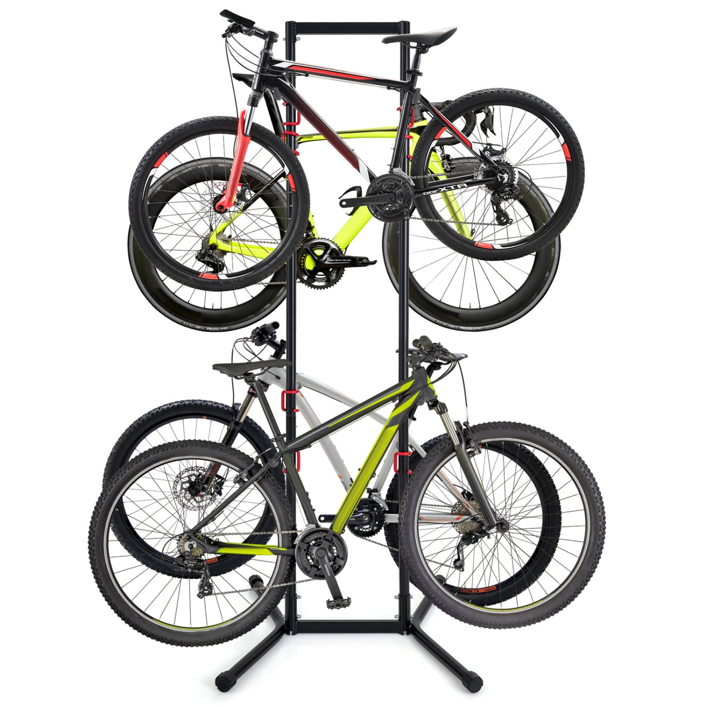 4-Bike Vertical Storage Rack with Adjustable Arms