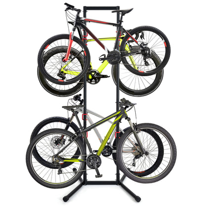 4-Bike Vertical Storage Rack with Adjustable Arms