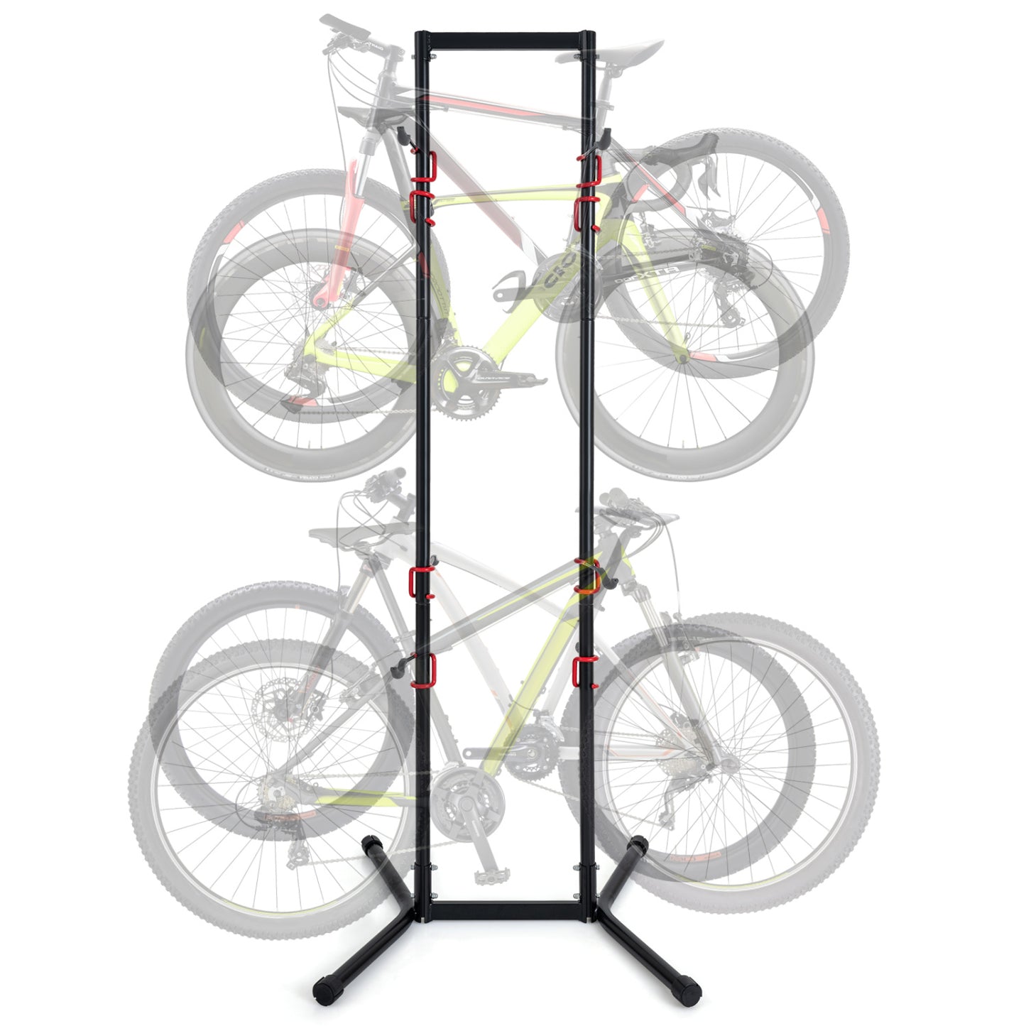 4-Bike Vertical Storage Rack with Adjustable Arms