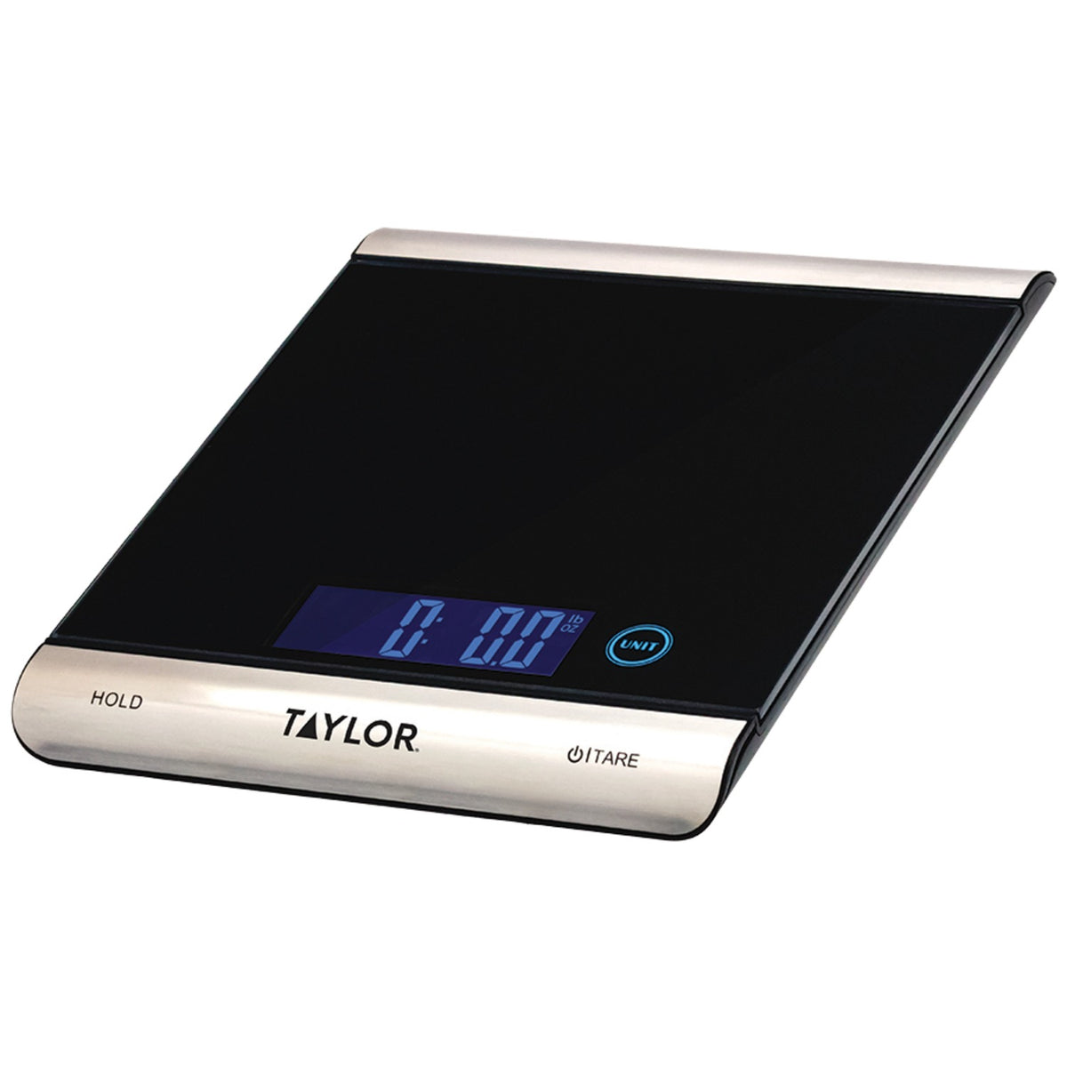Taylor High-Capacity Digital Kitchen Scale with Glass Platform, 33 Lb.