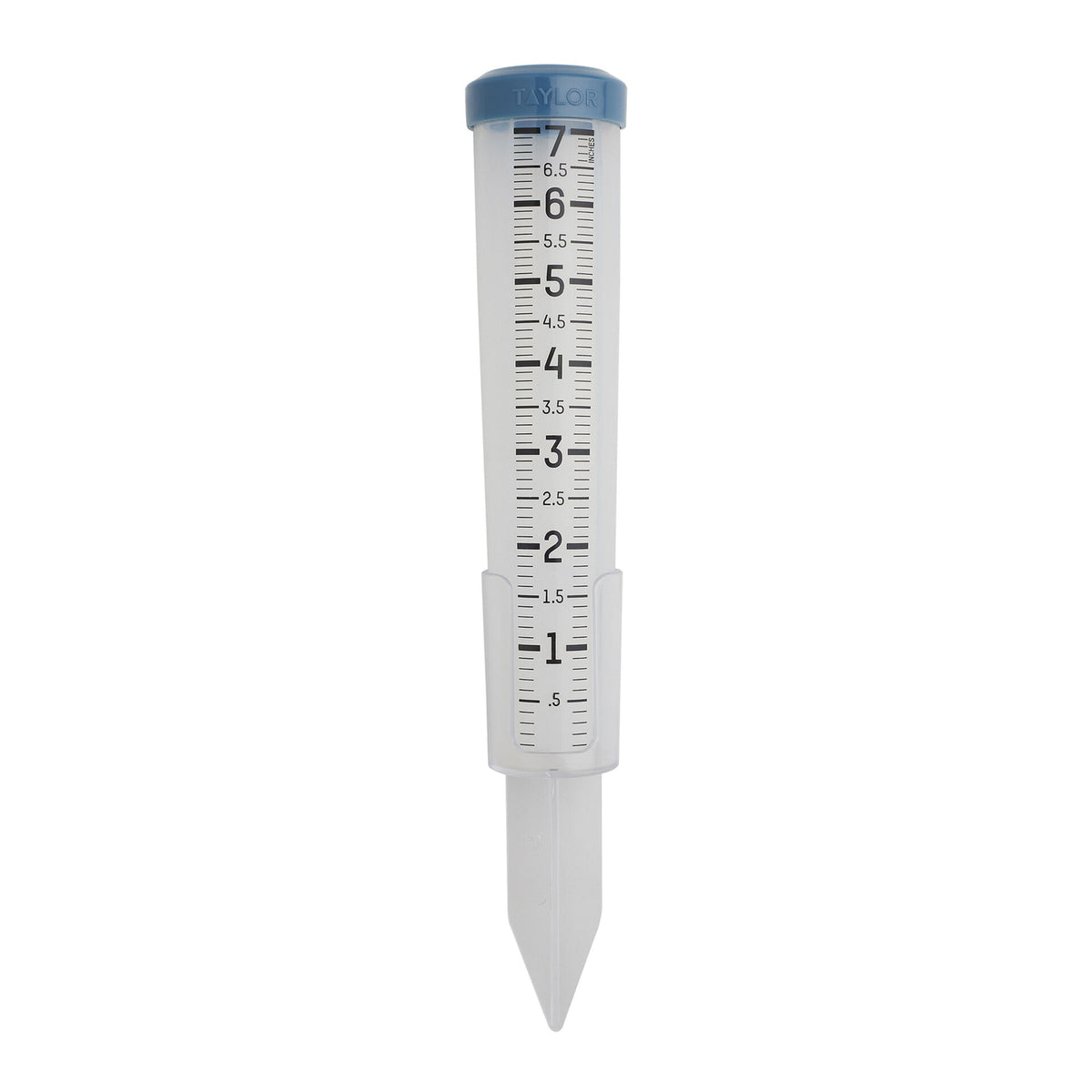 Taylor 7-In. Capacity Freeze-Proof Silicone Rain Gauge with Stake