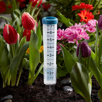 Taylor 7-In. Capacity Freeze-Proof Silicone Rain Gauge with Stake - view 4