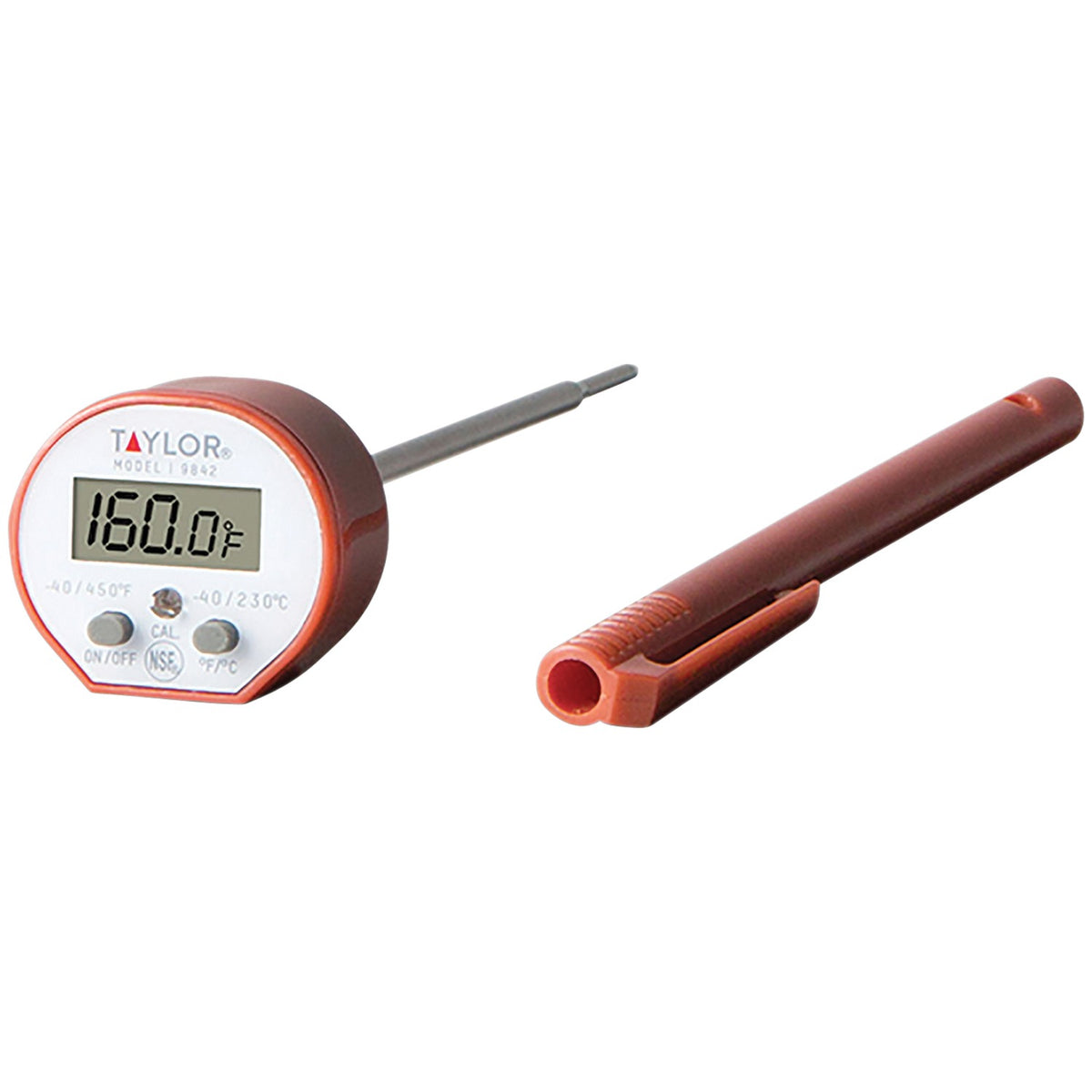 Taylor Waterproof Digital Instant Read Thermometer, -40 to 450°F, NSF