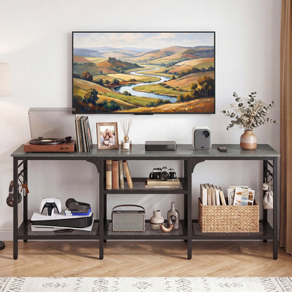 TV Stand for TVs up to 65 Inch with 3-Tier Open Shelves