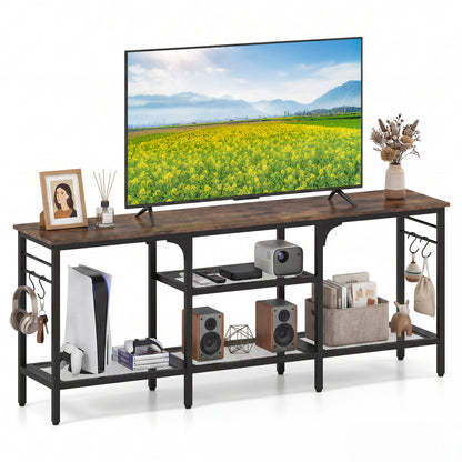 TV Stand for TVs up to 65 Inch with 3-Tier Open Shelves