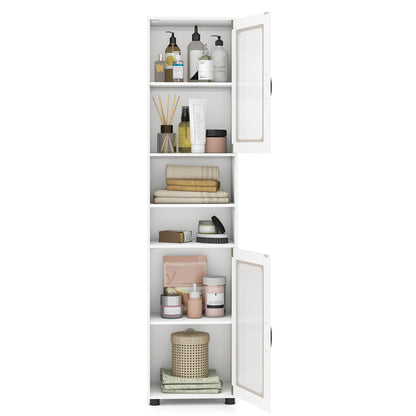 Tall Bathroom Storage Cabinet 67 Inches Freestanding Storage Organizer