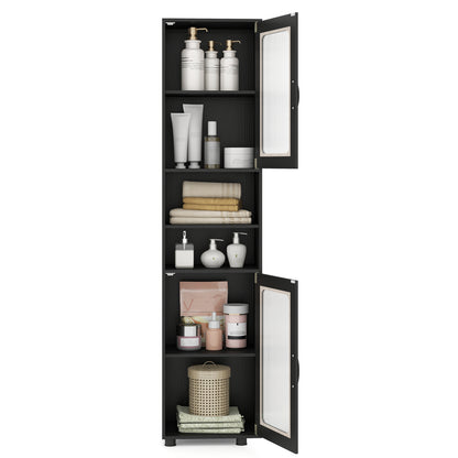 Tall Bathroom Storage Cabinet 67 Inches Freestanding Storage Organizer
