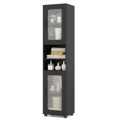 Tall Bathroom Storage Cabinet 67 Inches Freestanding Storage Organizer