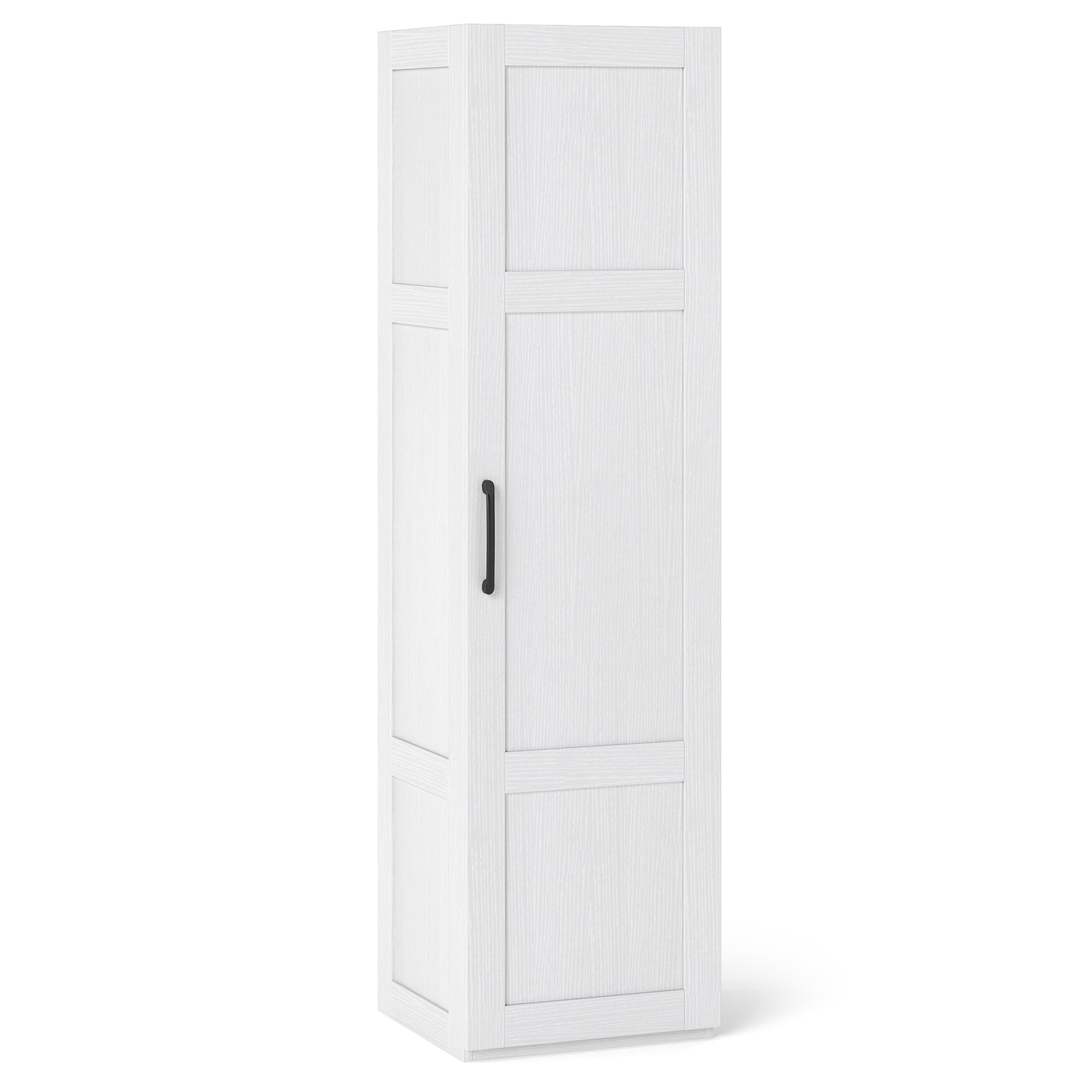 Tall Storage Cabinet with 4 Storage Shelves for Bathroom Living Room-White