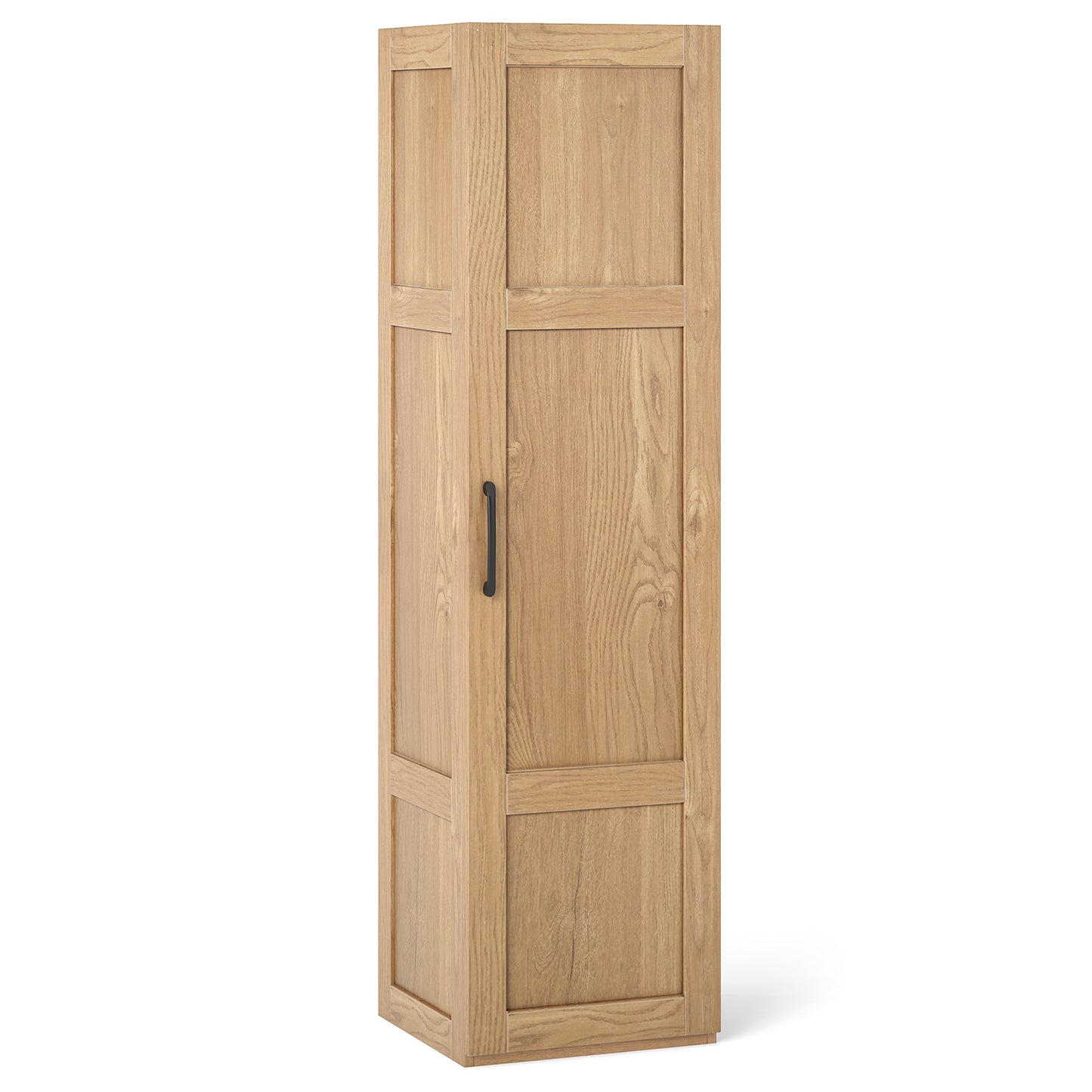 Tall Storage Cabinet with 4 Storage Shelves for Bathroom Living Room-Natural