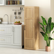Tall Storage Cabinet with 4 Storage Shelves for Bathroom Living Room-Natural