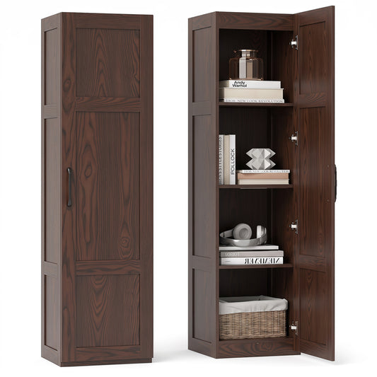 Tall Storage Cabinet with 4 Shelves - 59" Height