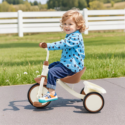 Toddler Tricycle Kids Trike with Adjustable Seat and