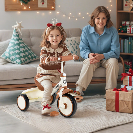Toddler Tricycle Kids Trike with Adjustable Seat and
