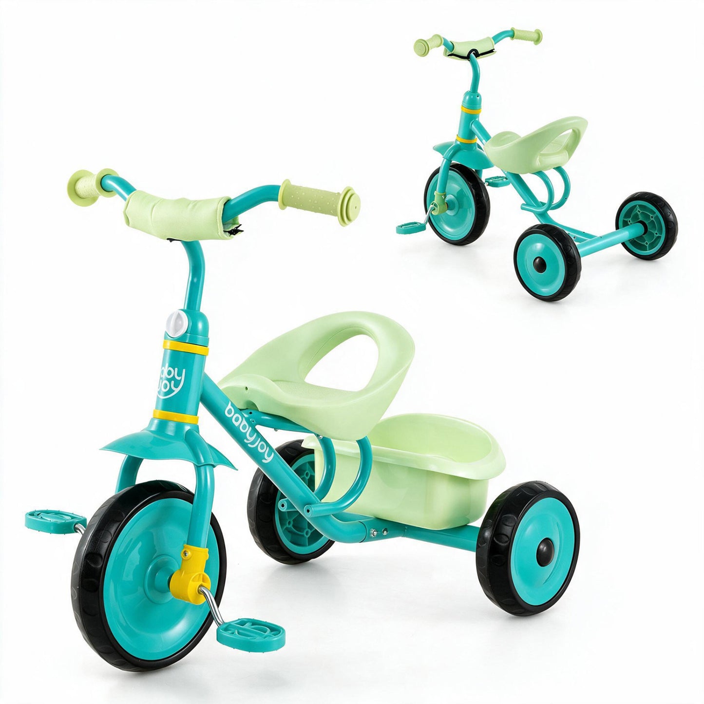 Toddler Tricycle with Storage Basket for Ages 2-5