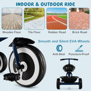 Toddler Tricycle with Adjustable Seat and Storage Baskets for 1.5-5 Years Old
