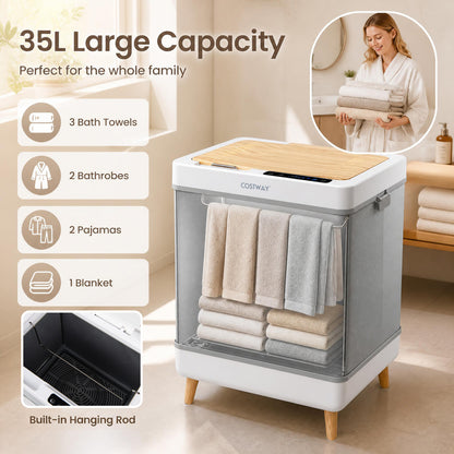 Foldable Towel Warmer Bucket with Auto Shut-Off - 9.5 Gallon