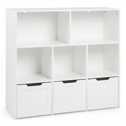 Kids Storage Organizer with 3 Drawers and 5 Cubbies