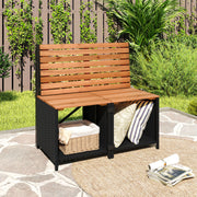 2-in-1 Transforming Picnic Table and Chairs Set with Storage