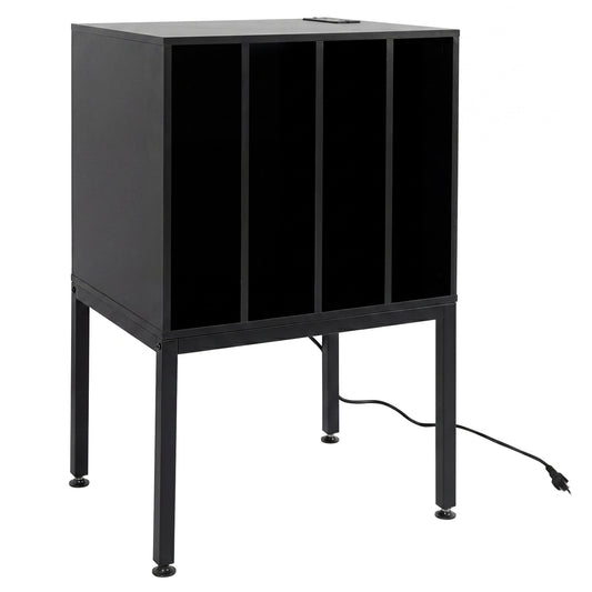 Turntable Record Player Stand with Power Outlets