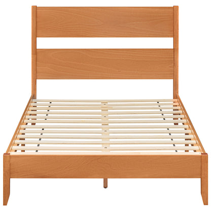 Full Bed Frame with Headboard and Solid Wood Legs